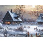 German painter of the 20th century, Winter Pleasure