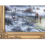 German painter of the 20th century, Winter Pleasure