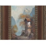 Mixed lot, Oil painting & pencil drawing