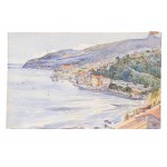 Artist 1st quarter 20th century , Coastal landscape, Abbazia?