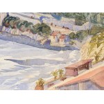 Artist 1st quarter 20th century , Coastal landscape, Abbazia?