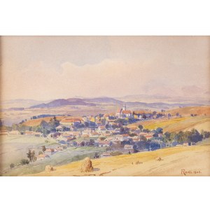 Unknown painter of the 19th/20th century, Village view