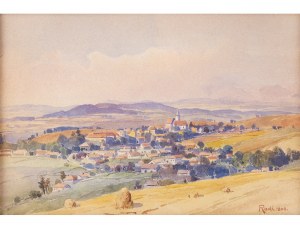 Peintre inconnu des 19e/20e siècles, Vue du village