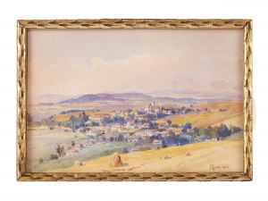 Peintre inconnu des 19e/20e siècles, Vue du village