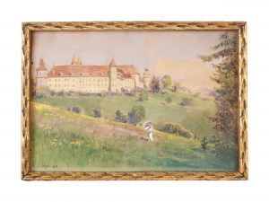 Peintre inconnu du 19e/20e siècle, Vue d'un monastère