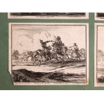 Nine copper engravings after, Johann Elias Ridinger