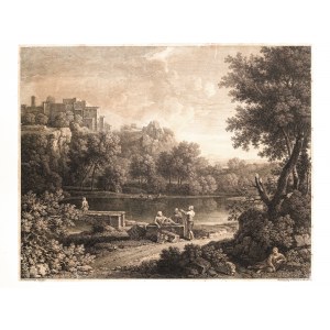 Francois Vivares, After a painting by Claude Lorrain