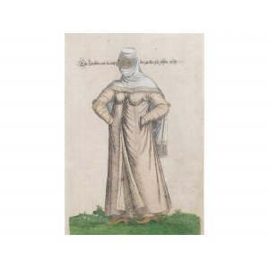 Copper engraving, hand-colored, 18th century