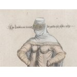Copper engraving, hand-colored, 18th century