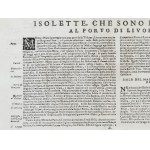 Book page with map of the island of Elba