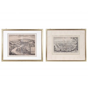 Pair of city vedutas, 18th century