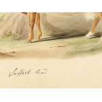 Suffolk cattle, Watercolor