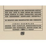 Collotype on paper, Table of contents of the 12 sheets by Egon Schiele