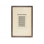 Collotype on paper, Table of contents of the 12 sheets by Egon Schiele