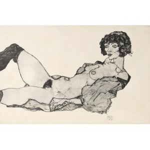 Collotype on paper, from the portfolio Egon Schiele, 1917
