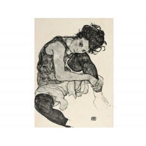 Collotype on paper, from the portfolio Egon Schiele, 1917