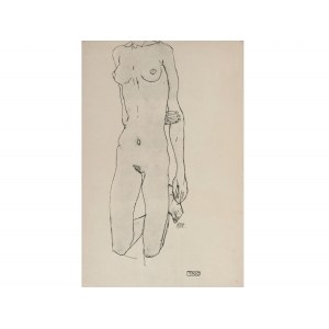 Collotype on paper, from the portfolio Egon Schiele, 1917