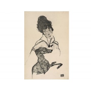 Collotype on paper, from the portfolio Egon Schiele, 1917