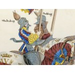 Maximilian cycle, 7 selected motifs in the style of the Middle Ages