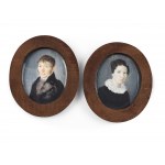 Collection of five watercolor miniatures, Around 1900