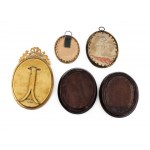 Collection of five watercolor miniatures, Around 1900