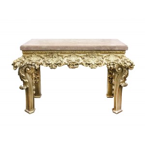 Magnificent console with marble top, Around 1750