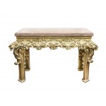 Magnificent console with marble top, Around 1750