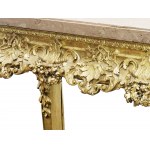 Magnificent console with marble top, Around 1750