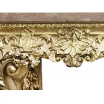 Magnificent console with marble top, Around 1750