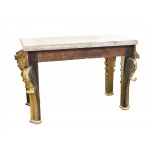 Magnificent console with marble top, Around 1750