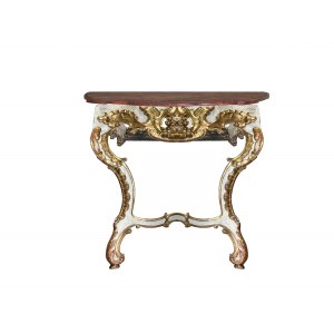 Small console with marble top, Baroque