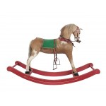 Rocking horse with stirrups