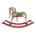 Rocking horse with stirrups