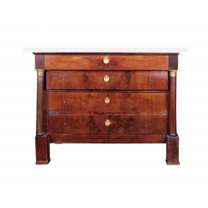 Empire console, Mahogany