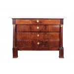 Empire console, Mahogany