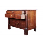 Empire console, Mahogany