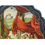 Table with painting, 18th century