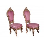 Pair of armchairs, Carved & gilded wood