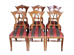 6 křesel, biedermeier