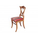 6 armchairs, Biedermeier