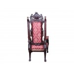 Ornate armchair with griffin, Carved wood