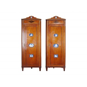 Pair of corner cabinets, Empire