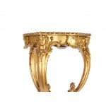 Small figural gold table, Around 1880