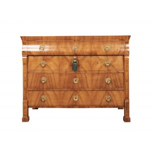 Biedermeier chest of drawers with 4 drawers, Around 1840