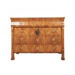 Biedermeier chest of drawers with 4 drawers, Around 1840