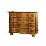 Baroque style chest of drawers, 4-tiered
