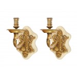 Pair of wall lights, 18th century