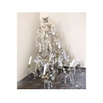 Crystal chandelier, 6-flame