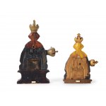 Collection of carvings, 4 Pietàs & 1 mercy seat