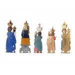 Mixed lot of carvings, 5 Madonnas
